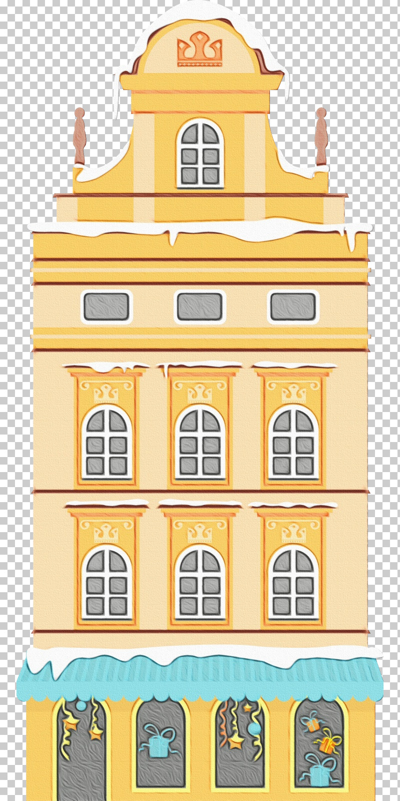 Yellow Line Facade Tower Building PNG, Clipart, Architecture, Bell Tower, Building, Facade, Line Free PNG Download