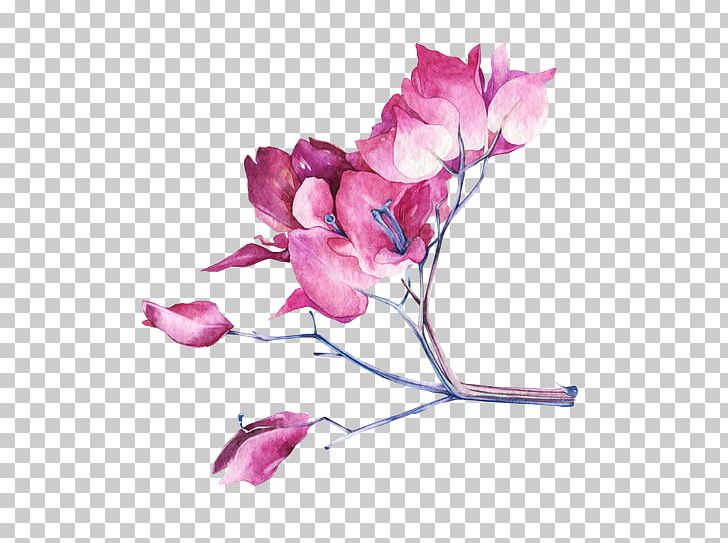Watercolor Painting Graphic Design Art PNG, Clipart, Aesthetics, Artificial Flower, Blossom, Branch, Cut Flowers Free PNG Download