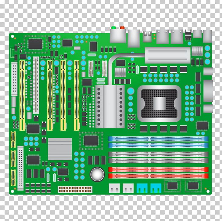Motherboard Computer Hardware Computer Icons PNG, Clipart, Board Clipart, Computer, Electronic Device, Electronics, Green Free PNG Download
