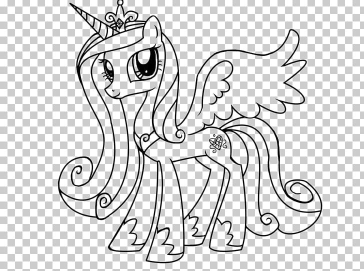 Princess Cadance Coloring Book Pony Page PNG, Clipart, Animal Figure, Artwork, Black And White, Book, Child Free PNG Download