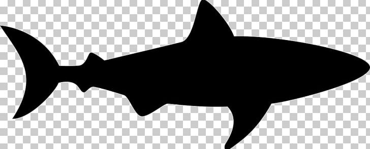 Great White Shark Silhouette PNG, Clipart, Art, Black, Black And White, Bull Shark, Cartilaginous Fish Free PNG Download