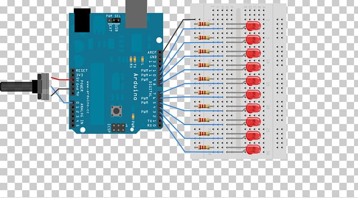 Arduino LED Strip Light Light-emitting Diode Potentiometer Input/output PNG, Clipart, Arduino, Atmega328, Bargraf, Brand, Circuit Component Free PNG Download