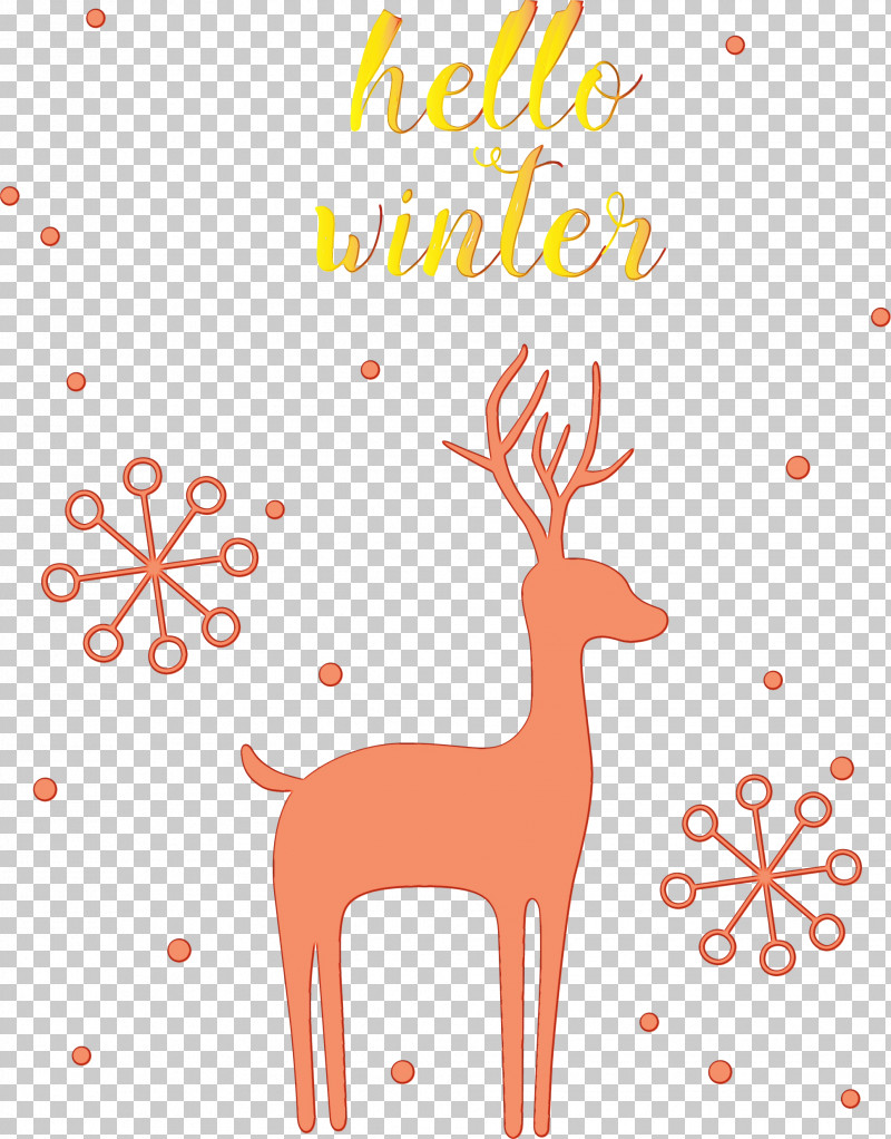 Reindeer PNG, Clipart, Chinese Painting, Drawing, Hello Winter, Paint, Painting Free PNG Download