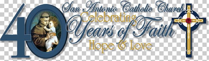 Logo Banner Brand San Antonio Christian Church PNG, Clipart, 40 Years, Advertising, Anniversary, Banner, Brand Free PNG Download