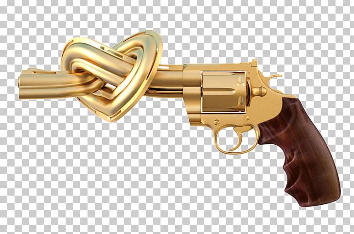 Non-Violence Stock Photography Firearm Revolver Pistol PNG, Clipart, Ammunition, Antique Firearms, Brass, Creative, Gold Free PNG Download