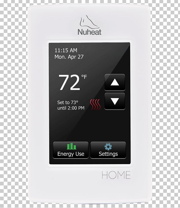 Programmable Thermostat Nuheat HOME Underfloor Heating PNG, Clipart, Central Heating, Control System, Electronics, Electronics Accessory, Floor Free PNG Download