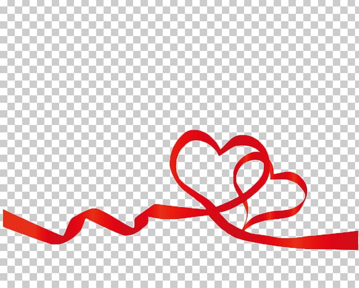 Red Ribbon Heart Valentines Day PNG, Clipart, Creativity, Decoration, Encapsulated Postscript, Gift Ribbon, Golden Ribbon Free PNG Download