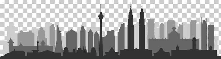 Skyline Skyscraper Silhouette Panorama PNG, Clipart, Black, Black And White, Building, City, Cityscape Free PNG Download