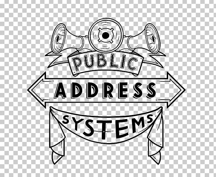 Public Address Systems Drawing Logo Artist PNG, Clipart, Area, Artist, Black And White, Brand, Cartoon Free PNG Download