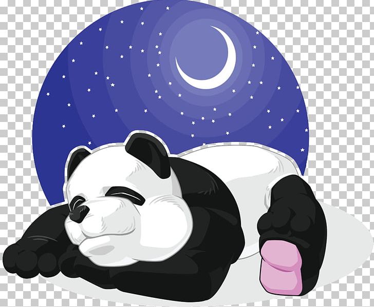 Giant Panda Cartoon Drawing Sleep PNG, Clipart, Animals, At Night, Baby Panda, Bear, Bed Free PNG Download