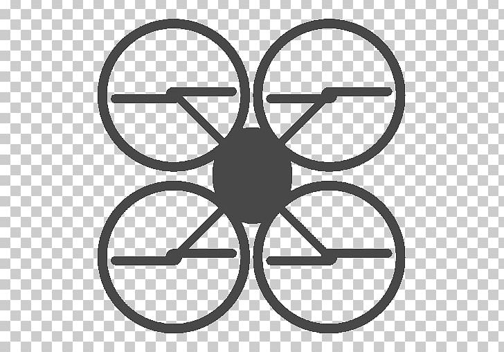 Unmanned Aerial Vehicle Quadcopter PNG, Clipart, Angle, Auto Part, Bicycle Wheel, Black And White, Circle Free PNG Download