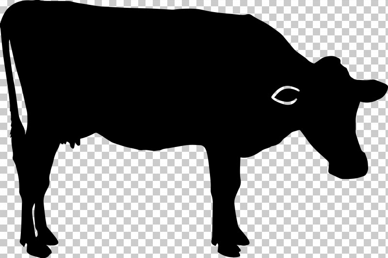 Bovine Snout Livestock Silhouette Dairy Cow PNG, Clipart, Bovine, Cowgoat Family, Dairy Cow, Livestock, Silhouette Free PNG Download