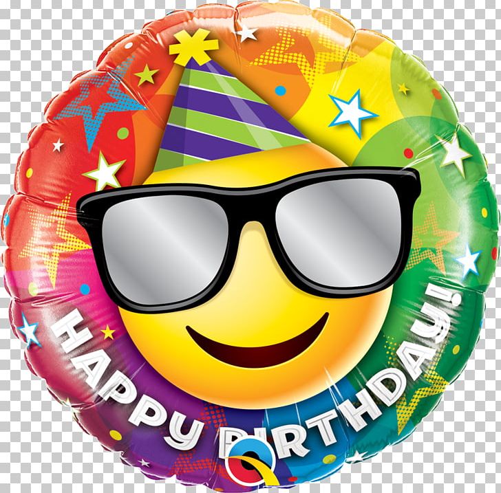 Smiley Balloon Happy Birthday To You Emoticon PNG, Clipart, Balloon, Birthday, Birthday Music, Emoticon, Eyewear Free PNG Download