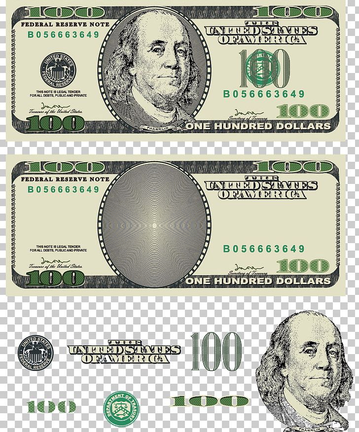 United States Dollar United States One Hundred-dollar Bill United States One-dollar Bill PNG, Clipart, 100 Yuan, Banknote, Cash, Dollar Bills, Dollar Vector Free PNG Download
