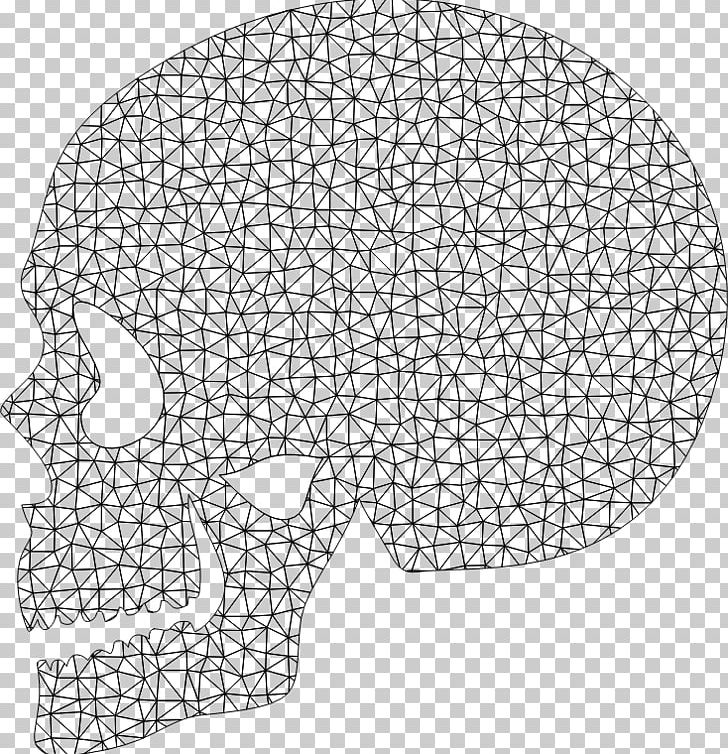 Website Wireframe Skull Polygon Brain PNG, Clipart, Angle, Area, Black And White, Bone, Brain Free PNG Download