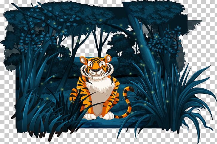 Siberian Tiger Jungle Cartoon Illustration PNG, Clipart, Animal, Art, Brand, Drawing, Graphic Design Free PNG Download