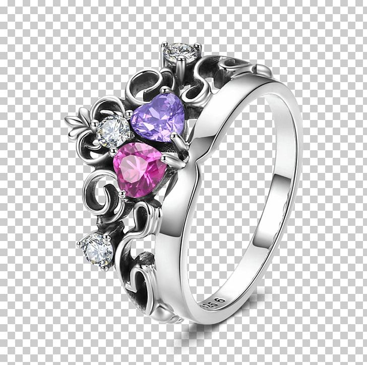 Amethyst Silver Wedding Ring Platinum PNG, Clipart, Amethyst, Body Jewellery, Body Jewelry, Diamond, Fashion Accessory Free PNG Download