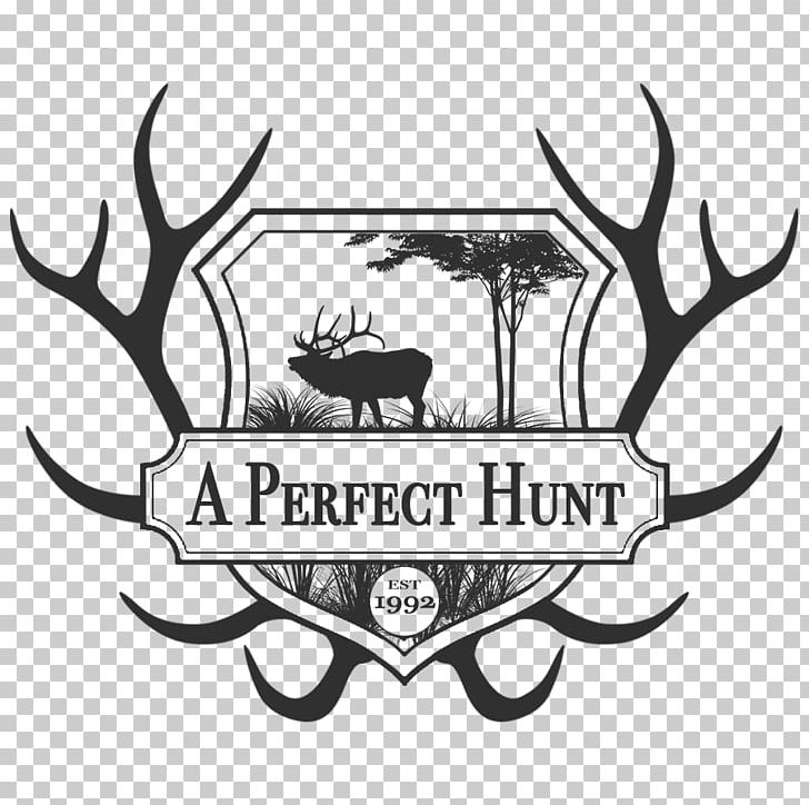 Elk White-tailed Deer Moose Antler PNG, Clipart, Animals, Antler, Black And White, Brand, Deer Free PNG Download