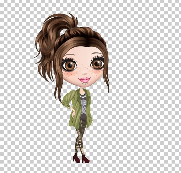 Ponytail Brown Hair Cartoon PNG, Clipart, Art, Brown Hair, Cartoon, Dating, Doll Free PNG Download