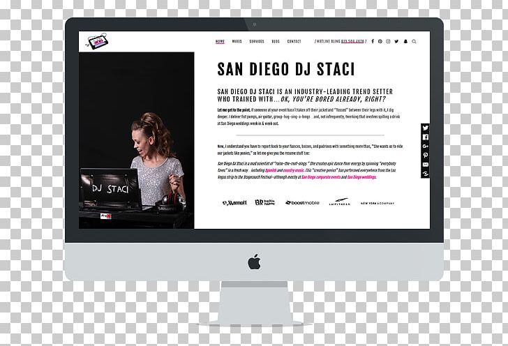 Mockup San Diego DJ Staci Multimedia PNG, Clipart, Advertising, Art, Behavior, Brand, Computer Monitor Free PNG Download