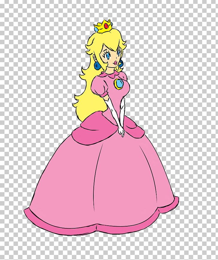 Super Princess Peach Mario Bros. PNG, Clipart, Art, Cartoon, Fictional Character, Gaming, Magenta Free PNG Download