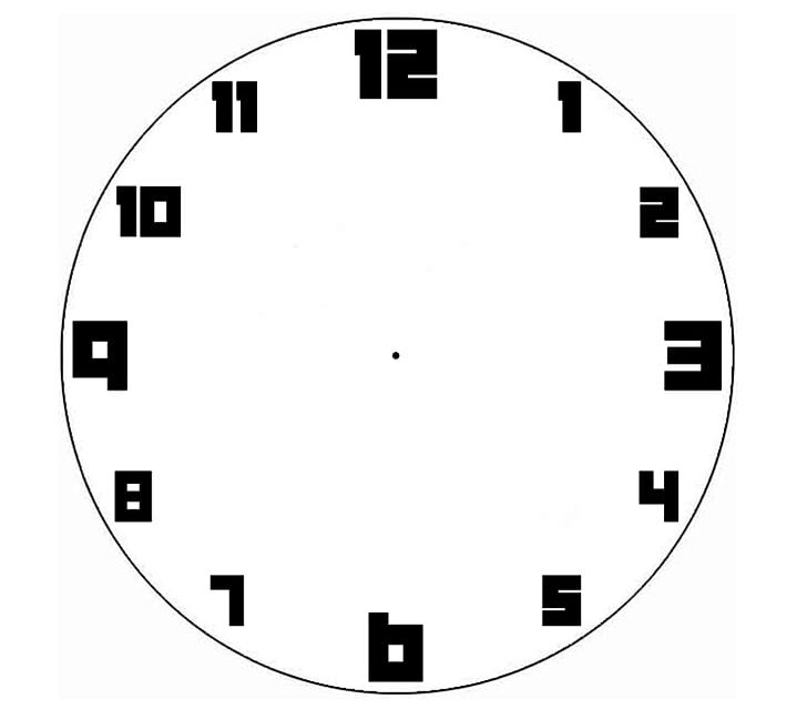 Clock Face Template Digital Clock PNG, Clipart, Alarm Clocks, Angle, Area, Black, Black And White Free PNG Download