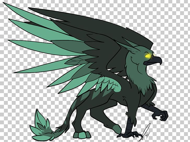Griffin Dragon Legendary Creature Phoenix Art PNG, Clipart, Art, Beak, Bird, Bird Of Prey, Cartoon Free PNG Download