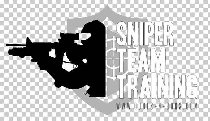 Sniper Firearm Logo Gun Shooting Sport PNG, Clipart, Angle, Black And White, Brand, Conflagration, Efektiivisyys Free PNG Download
