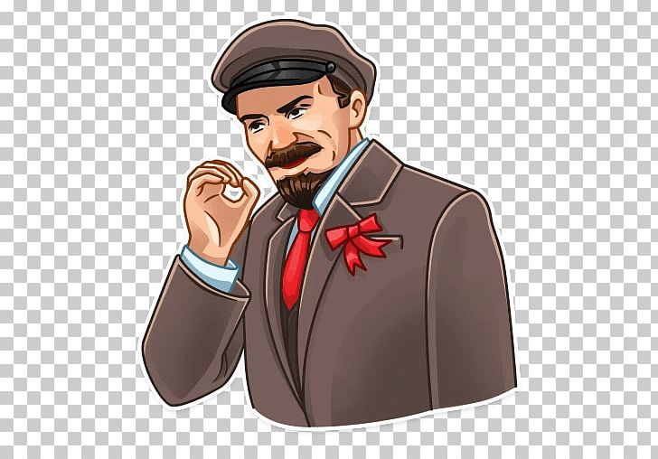 Vladimir Lenin Sticker Telegram Person Human Behavior PNG, Clipart, Behavior, Cartoon, Facial Hair, Finger, Gentleman Free PNG Download