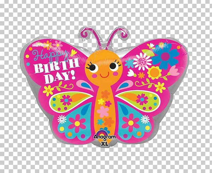 Butterfly Balloon Birthday Gift Insect PNG, Clipart, Balloon, Birthday, Birthday Cake, Butterflies And Moths, Butterfly Free PNG Download