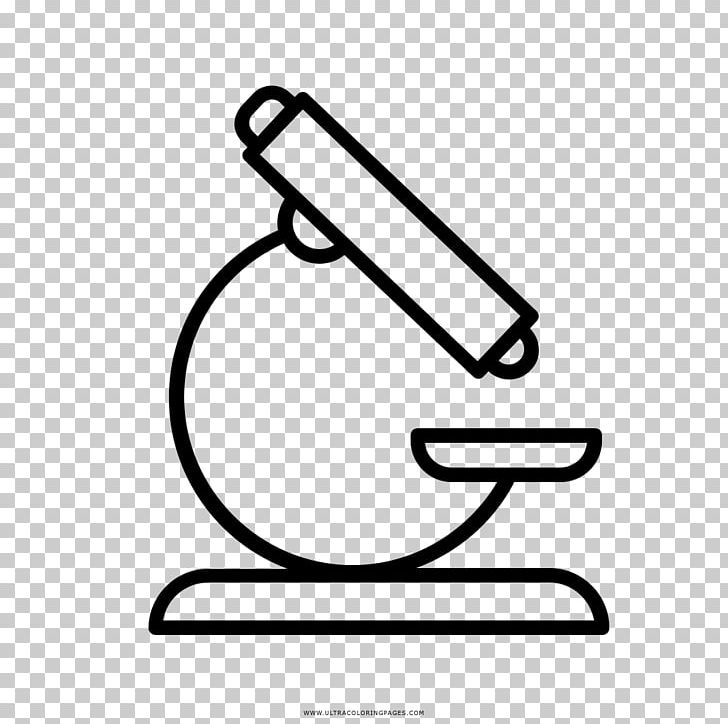 Drawing Microscope Coloring Book Science PNG, Clipart, Angle, Architecture, Area, Black And White, Chemistry Free PNG Download
