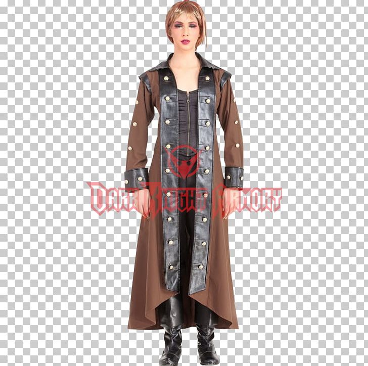 Trench Coat Overcoat Steampunk Leather PNG, Clipart, Bustle, Clothing, Coat, Collar, Costume Free PNG Download