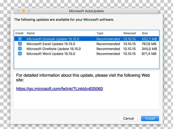 microsoft 2011 mac updates