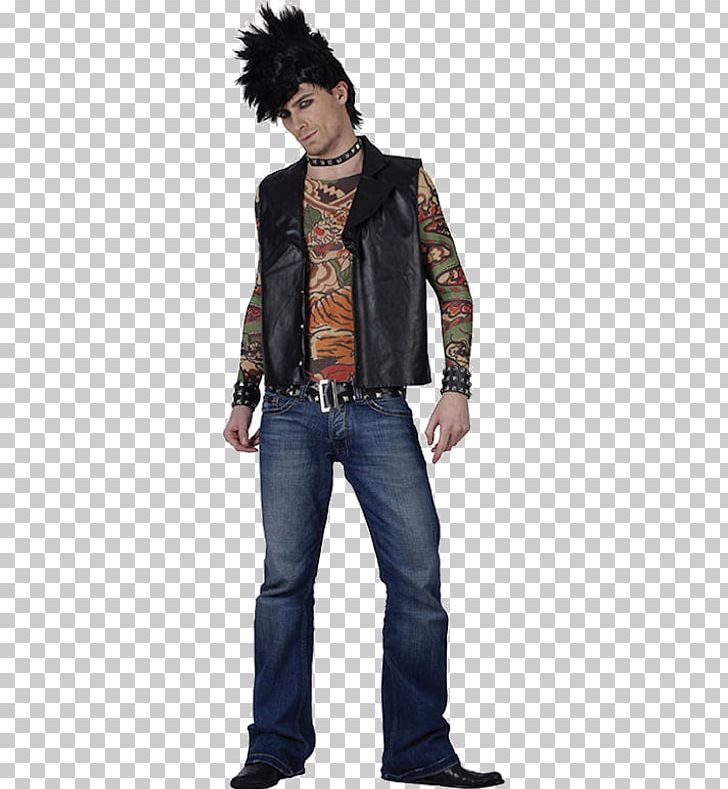 Leather Jacket 1980s Punk Rock Costume Rocker PNG, Clipart, 1980s, Adult, Clothing, Costume, Costume Party Free PNG Download