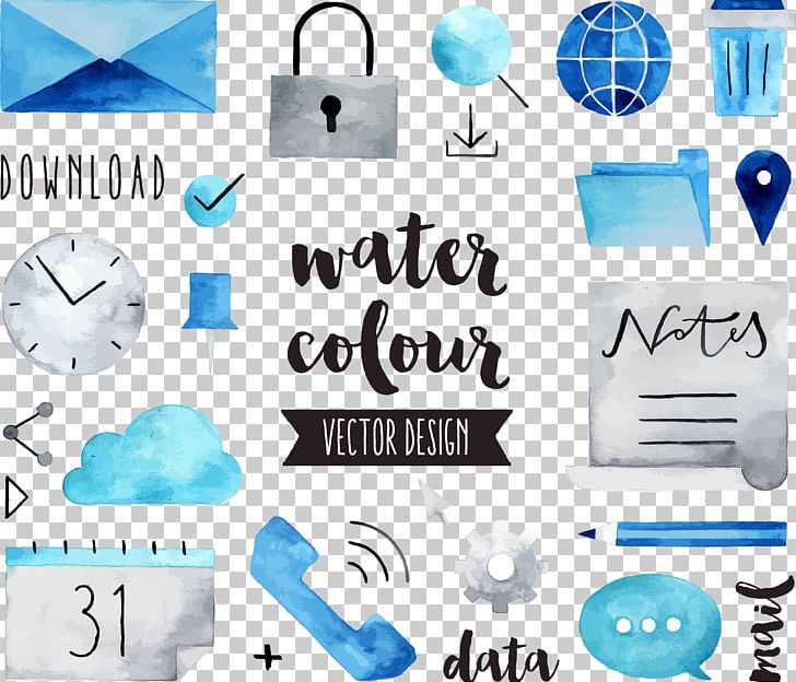 Watercolor Painting Drawing Illustration PNG, Clipart, Blue, Brand, Communication, Communication Vector, Community Free PNG Download