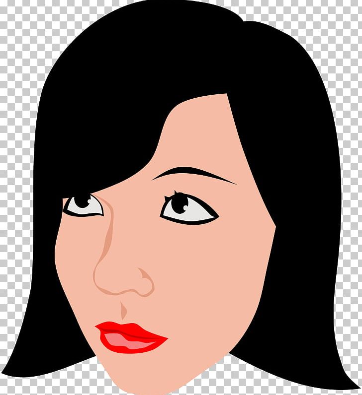 Face Woman Smile PNG, Clipart, Art, Beauty, Black Hair, Brown Hair, Cartoon Free PNG Download