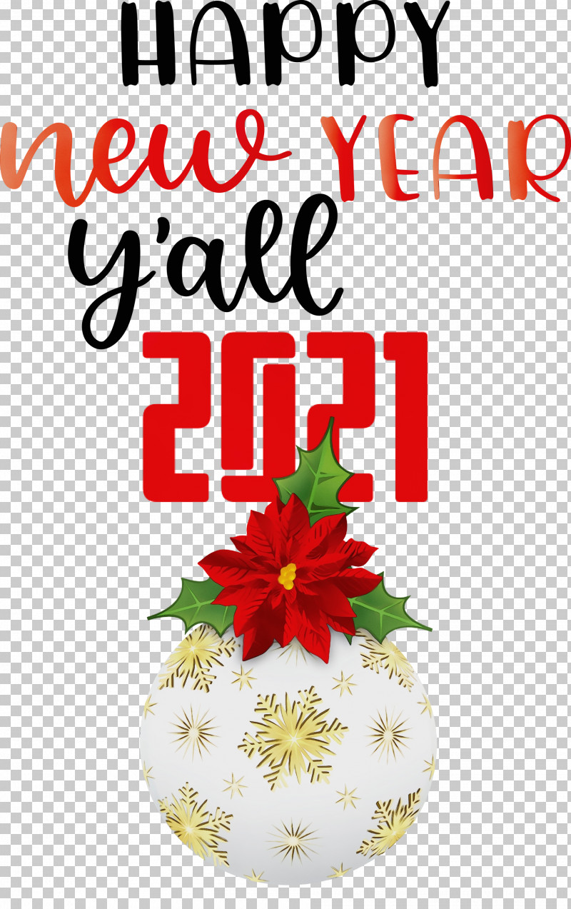 Floral Design PNG, Clipart, 2021 Happy New Year, 2021 New Year, 2021 Wishes, Christmas Day, Christmas Ornament Free PNG Download