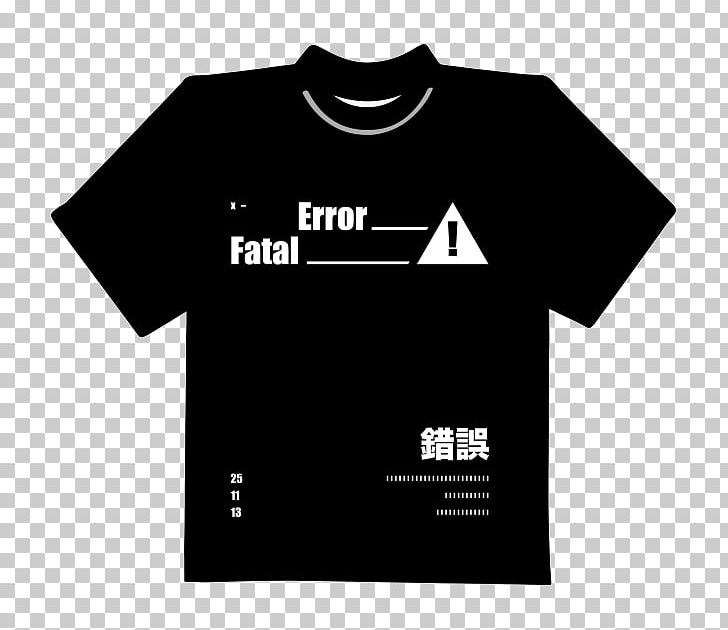 T-shirt Logo Product Design Brand PNG, Clipart, Angle, Black, Black M, Brand, Fatal Error Free PNG Download