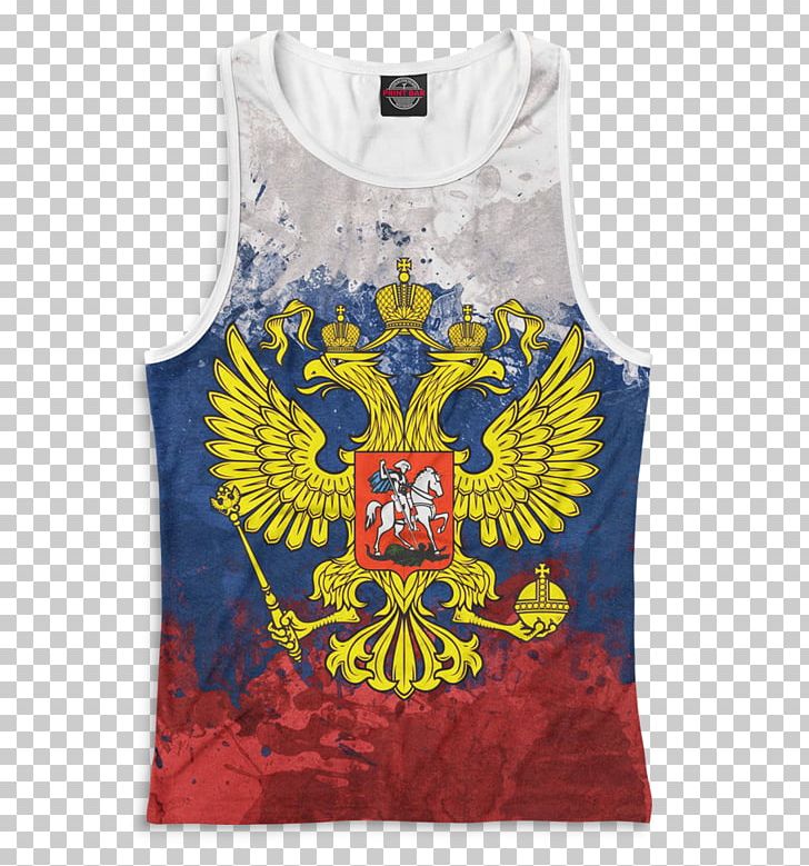 Flag Of Russia Soviet Union T-shirt Coat Of Arms Of Russia PNG, Clipart, Active Tank, Clothing, Coat Of Arms Of Russia, Doubleheaded Eagle, Flag Free PNG Download