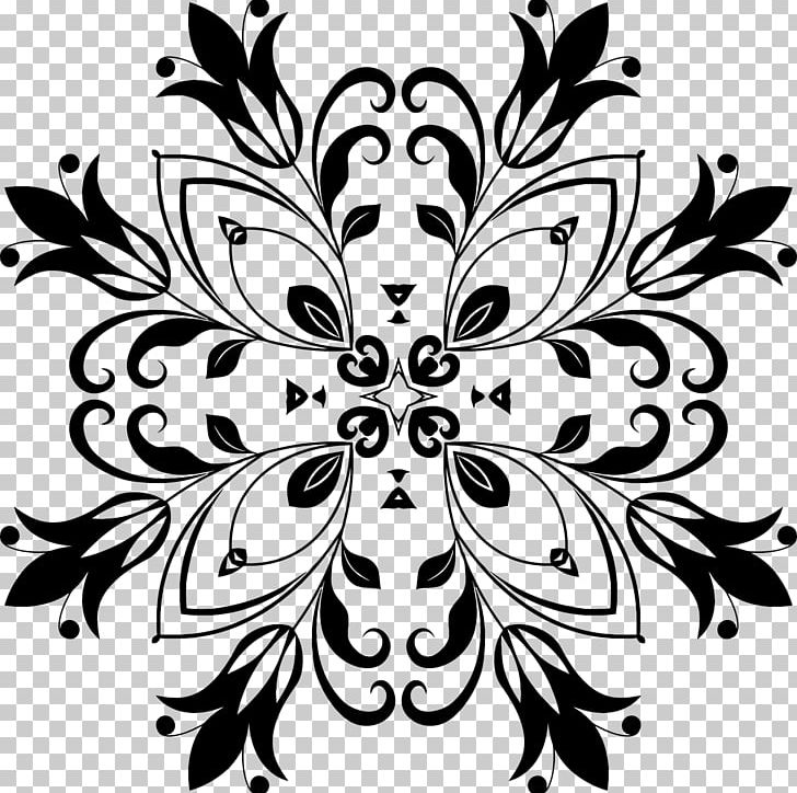 White Leaf Floral PNG, Clipart, Black, Black And White, Butterfly, Fictional Character, Flora Free PNG Download