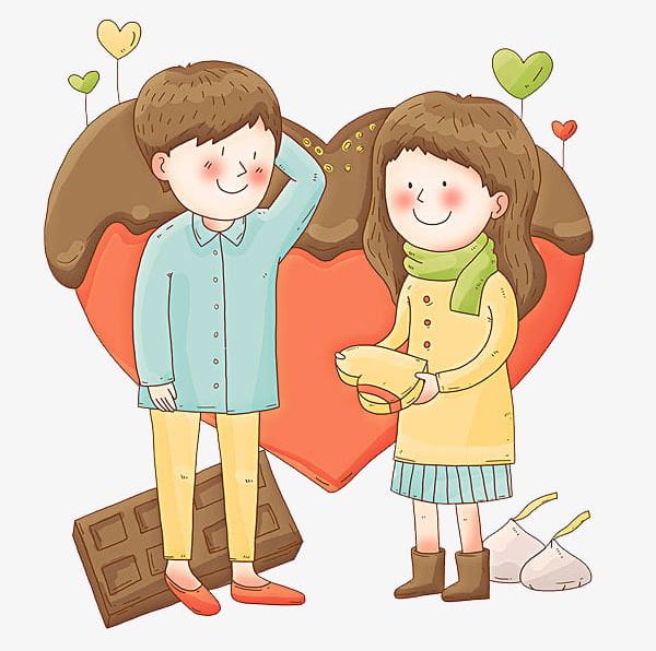 Lovely Couple PNG, Clipart, Cartoon, Chocolates, Couple Clipart, Grass, Handsome Free PNG Download