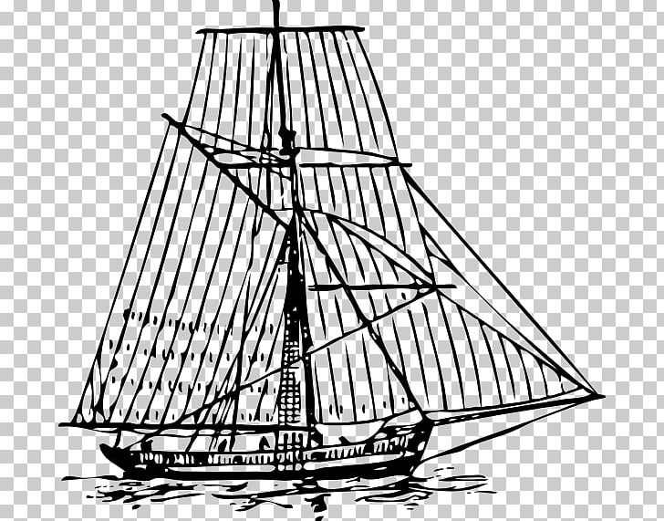 Sailboat Ship PNG, Clipart, Baltimore Clipper, Barque, Barquentine, Black And White, Brig Free PNG Download