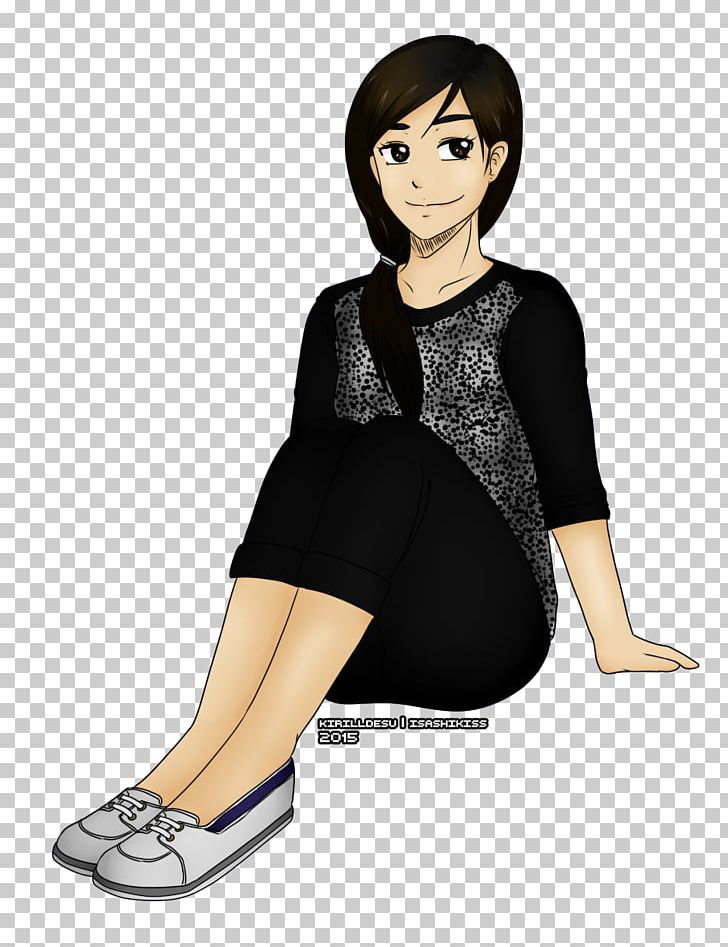 Shoulder Shoe Animated Cartoon PNG, Clipart, Animated Cartoon, Arm, Black Hair, Footwear, Girl Free PNG Download