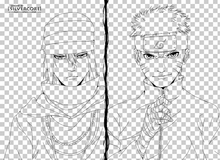 Line art Sasuke Uchiha Drawing Naruto Shippuden: Naruto vs. Sasuke