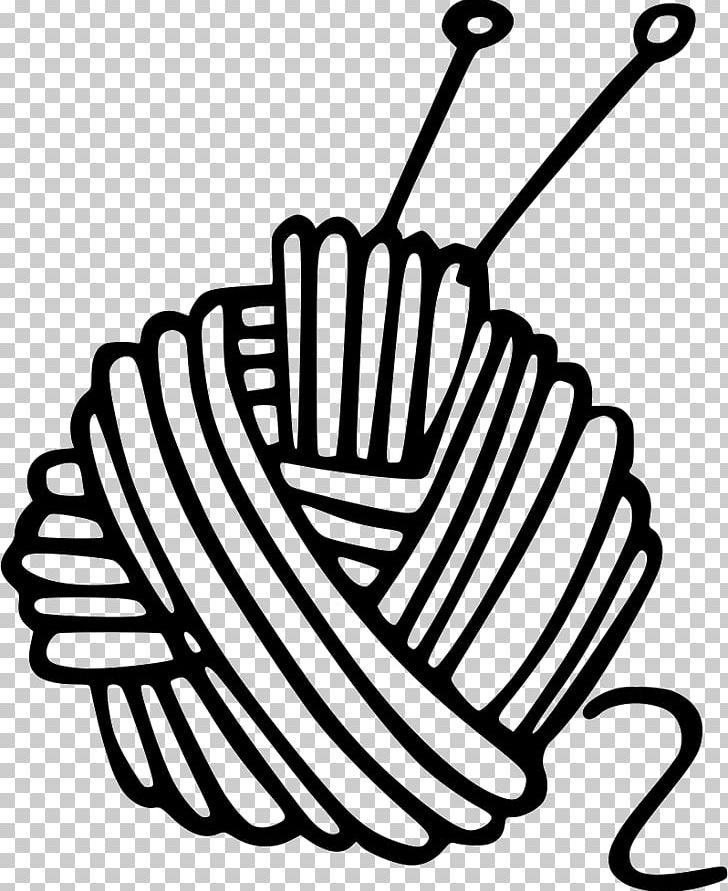 Yarn Wool Knitting Computer Icons Gomitolo PNG, Clipart, Black And White, Computer Icons, Craft, Crochet, Drawing Free PNG Download