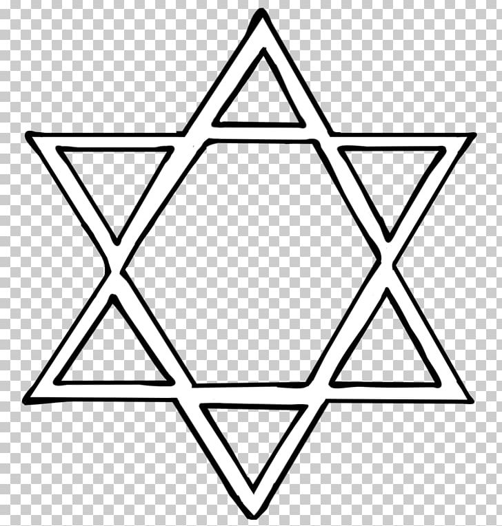 Star Of David Judaism Jewish Symbolism PNG, Clipart, Angle, Area, Black And White, Circle, Clip Art Free PNG Download