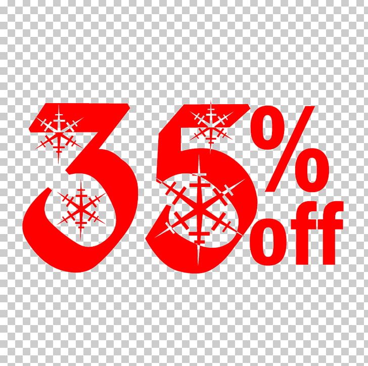 Snow Christmas Sale 35% Off Discount Tag. PNG, Clipart, Area, Art, Brand, Line, Logo Free PNG Download