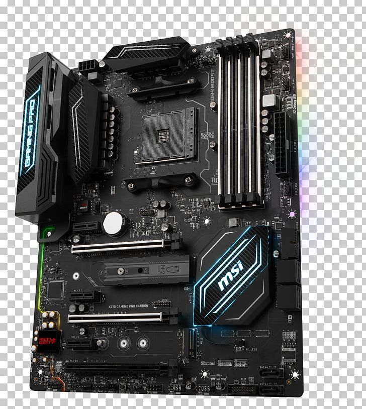 Socket AM4 MSI X370 GAMING PRO CARBON Ryzen Motherboard DDR4 SDRAM PNG, Clipart, Advanced Micro Devices, Central Processing Unit, Computer, Computer Hardware, Electronic Device Free PNG Download