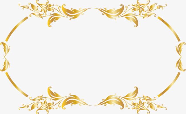 Luxury Gold Border PNG, Clipart, Beautiful, Border Clipart, Cane, Cane Vine, Decorative Free PNG Download