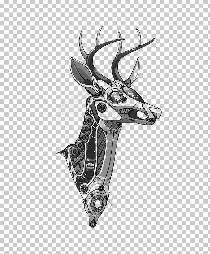 heltinde håndflade sanger Red Deer Robot Giraffe Drawing PNG, Clipart, Animals, Antler, Antlers,  Black, Christmas Deer Free PNG Download